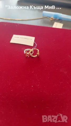 Златни обеци 14к, 1.6гр, снимка 2 - Обеци - 48322872