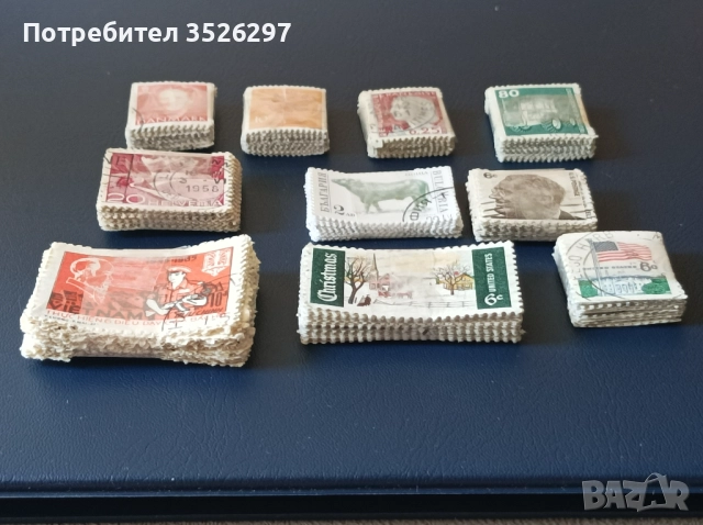 Лот от 500 пощенски марки за 10лв и лот от 1000 марки за 18 лв., снимка 2 - Филателия - 51482605