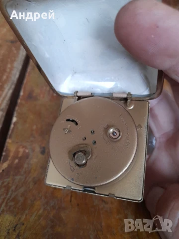 Стар настолен часовник будилник #2, снимка 5 - Антикварни и старинни предмети - 50971227