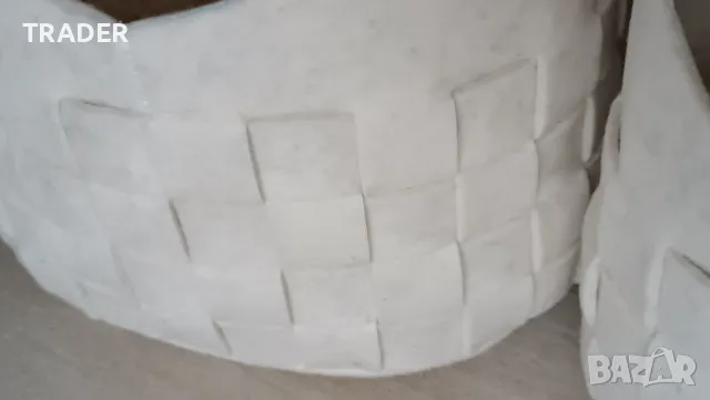 кошници кошове от тъкан филц текстил плетени дървени дръжки за дрехи играчки инвентар вещи, снимка 6 - Други - 44683262