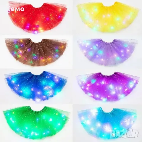 Светеща детска туту пола, снимка 2 - Детски рокли и поли - 48079492