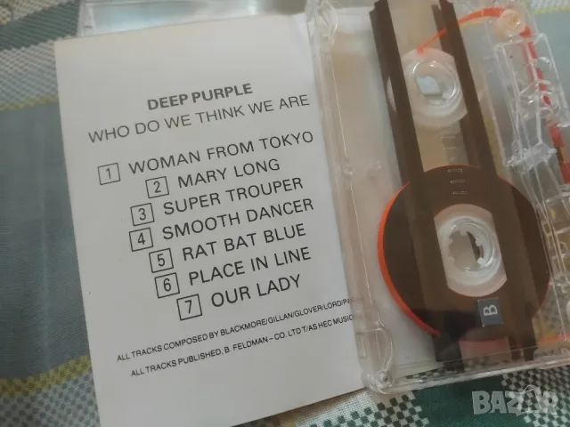 Deep Purple - Who Do We Think We Are - аудио касета музика, снимка 2 - Аудио касети - 48838214