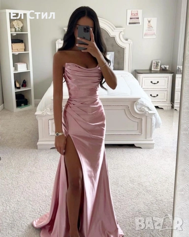 📌3 модела #дамска #рокля Размер С , М Цена 38 евро Сатен Еконт, снимка 7 - Рокли - 53458616