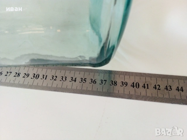 Две стари стъклени шишета / дамаджани 5 литра, снимка 6 - Други ценни предмети - 53105773