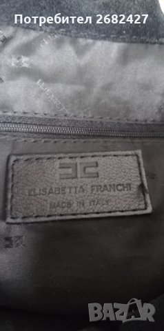 ELISABETTA FRANCHI Дамска чанта Естествена кожаЧерен, снимка 2 - Чанти - 35880294