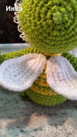 Плетена играчка Буболечка+голямо цвете, Плетени, ръчно изработени., снимка 14 - Романтични подаръци - 32279475