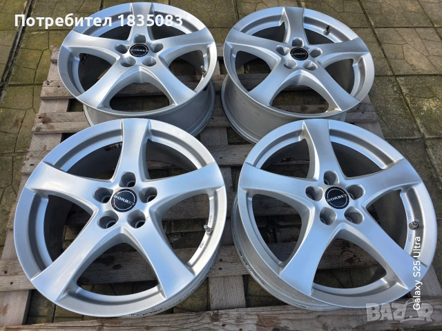 Лети джанти 17ки 5х114.3 Borbet, снимка 2 - Гуми и джанти - 53043950