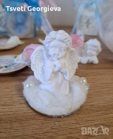 Ръчно изработени подаръчета за гости - ангелчета, кутийки, крила. Етикети за поводи, снимка 4 - Декорация - 53528176