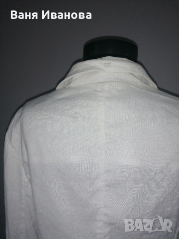 Armani Jeans бяло ленено сако, снимка 4 - Сака - 42065375