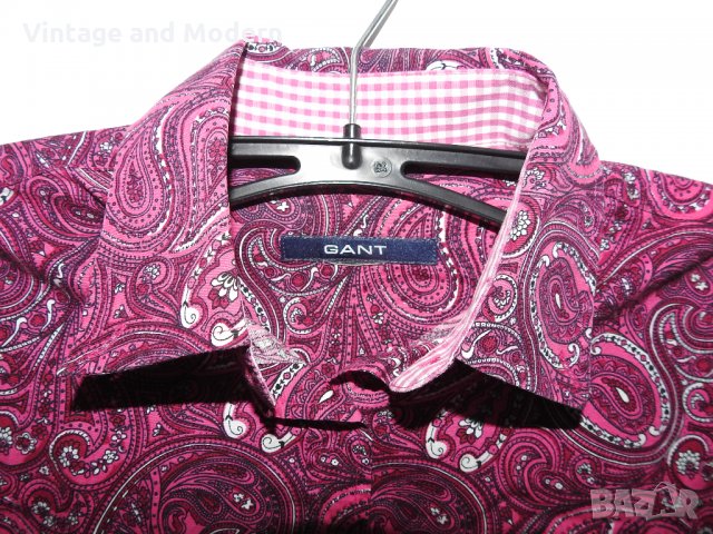 GANT стилна дамска риза (S/M) флорални мотиви, снимка 4 - Ризи - 34209977
