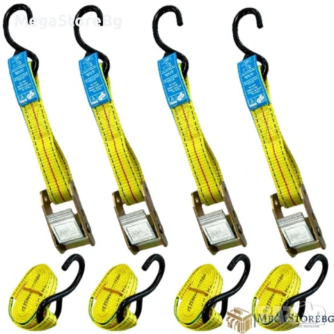 Колан за притягане C2501-B 360кг 1.8М*25мм - 4бр/ к-т