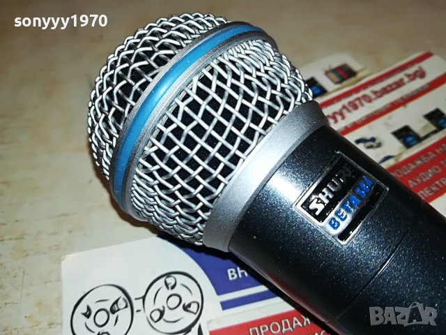 shure beta-профи микрофон без бутон 0405231253, снимка 2 - Микрофони - 40587383
