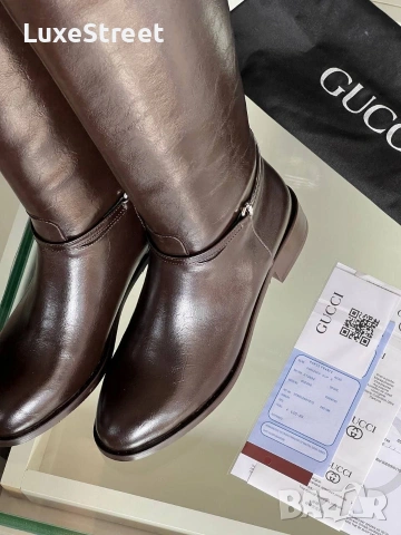 GUCCI 🤍 Дамски Ботуши , снимка 5 - Дамски ботуши - 53141113