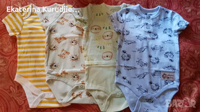 Лот бодита с къс ръкав 86 см