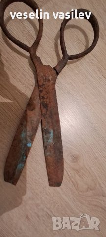 Стари ковани ножици от 1882г., снимка 5 - Антикварни и старинни предмети - 40533309