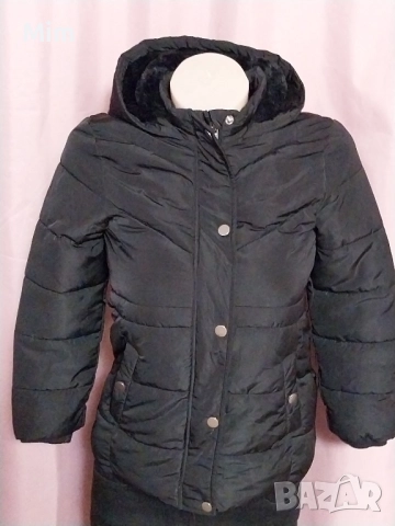 PRIMARK 8-9/135 Детска зимна шуба за момиче в черно , снимка 3 - Детски якета и елеци - 52494954