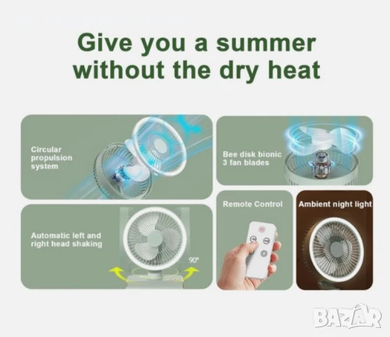 USB Вентилатор Rosberg – Мощност, Гъвкавост и Стил в Един Компактен Дизайн, снимка 6 - Вентилатори - 50540740