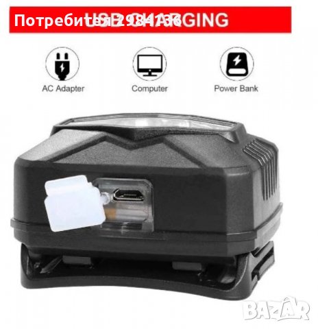 LED фенер Stronglight, Влагоустойчив, Челник със сензор, Акумулаторна батерия, 10W, снимка 2 - Къмпинг осветление - 39544221