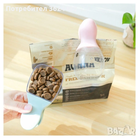 Лъжичка и щипка в едно със забавен дизайн ЗА КУЧЕШКА ХРАНА И КОТЕШКА  2740, снимка 6 - За котки - 53540203