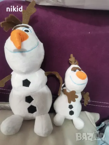 Олаф плюшен плюшена играчка герой от Замръзналото кралство Елза и Анна, снимка 3 - Плюшени играчки - 16429878