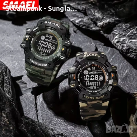 ТОП МОДЕЛ Тактически спортен часовник – Военен стил, Водоустойчив, Удароустойчив, модерен дизайн , снимка 4 - Мъжки - 53597054