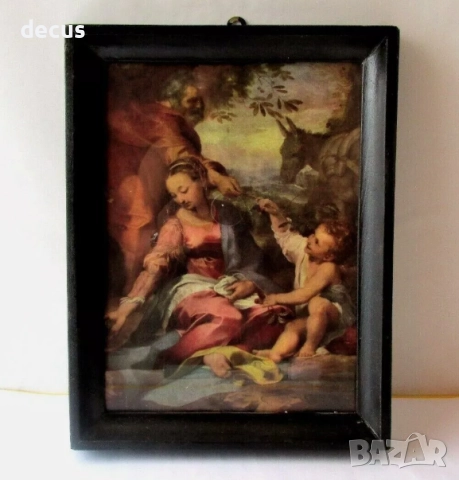 Стара католическа икона на Божието семейство