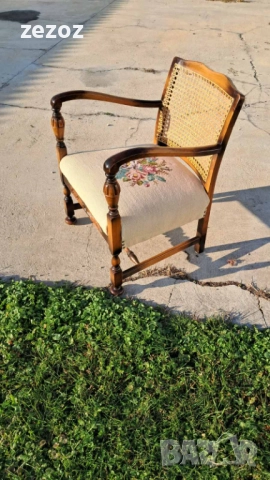 Кресло с гобленова дамаска №041, снимка 4 - Дивани и мека мебел - 51804837