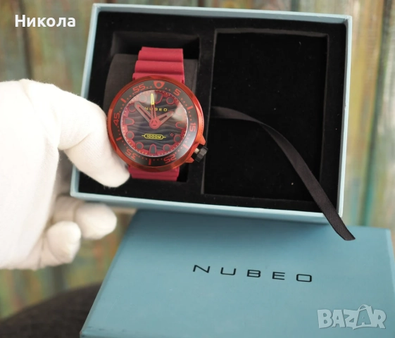 Nubeo VENTANA Dark Magma Automatic – Limited Edition – перфектно състояние, неносен, снимка 6 - Мъжки - 52348638