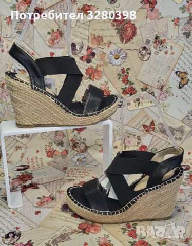 Дамски сандали на платформа с ластик и подметка от лико марка Zabaione, снимка 1 - Сандали - 41143745