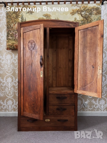 Реновиран гардероб от масивно дърво , снимка 6 - Гардероби - 52087899