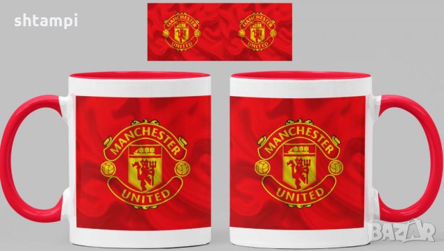 Чаша Манчестър Юнайтед Manchester United Керамична, снимка 3 - Фен артикули - 34821367