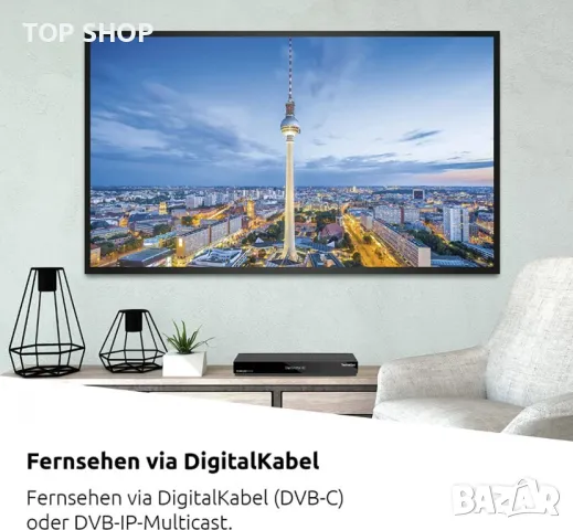 Цифров кабелен приемник TECHNISTAR K4 ISIO DVB-C с 4 тунера, снимка 3 - Приемници и антени - 49146224