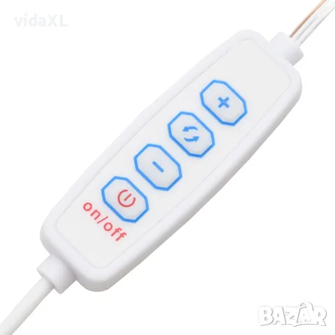 vidaXL Тоалетка с LED, бетонно сива, 86,5x35x136 см, снимка 9 - Маси - 56147807