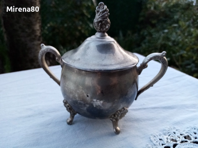 Посребрен винтидж комплект, снимка 8 - Антикварни и старинни предмети - 52529550