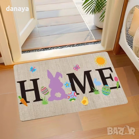 6406 Великденска постелка за врата Home, 60x40cm, снимка 2 - Други - 53423863