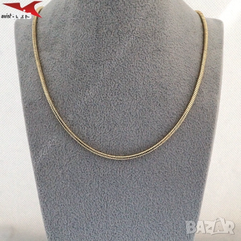 Синджир с 14К златно покритие 254570, снимка 4 - Колиета, медальони, синджири - 52985556