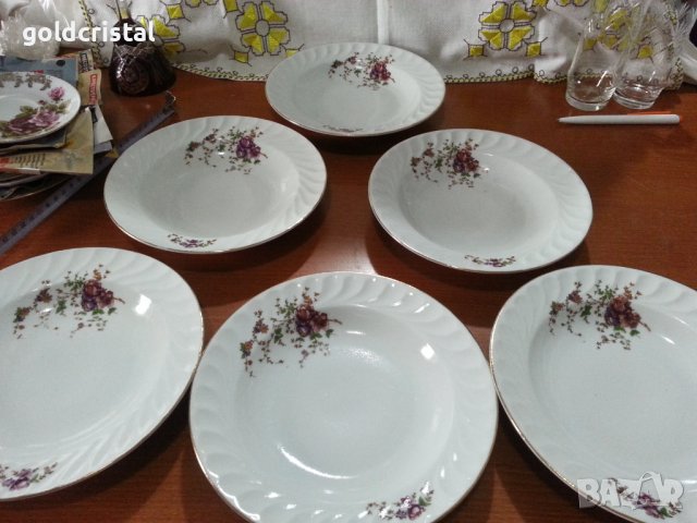 Стар български порцелан чинии дълбоки 