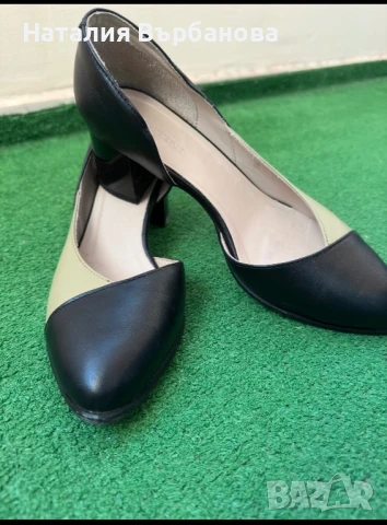 Елегантни дамски обувки от естествена кожа, снимка 3 - Дамски обувки на ток - 50973718