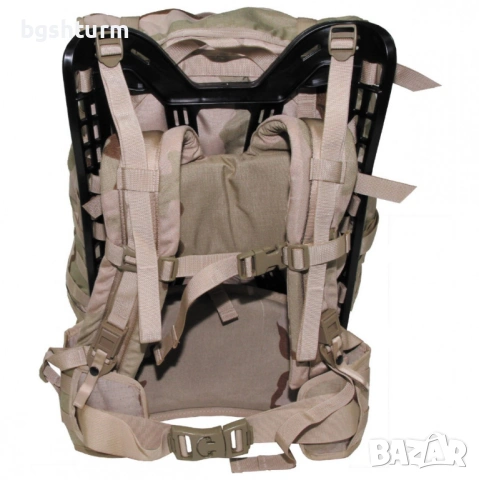 Заглавие: Оригинална Военна Раница САЩ - MOLLE II Large Rucksack (3-Color Desert), снимка 3 - Раници - 53839495