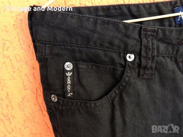 ARMANI оригинален дамски ленен панталон W31" (L) панталони, снимка 3 - Панталони - 34339683