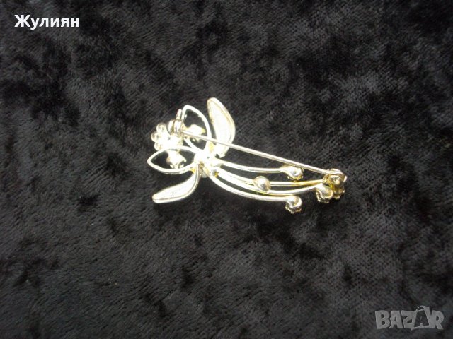 СТАРА ПОСРЕБРЕНА БРОШКА, снимка 5 - Антикварни и старинни предмети - 38922337