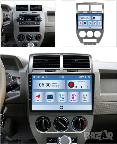 Мултимедия, Двоен дин, за Jeep Compass, Dodge Caliber, 10" инча, Андроид, навигация, плеър, Android, снимка 3 - Аксесоари и консумативи - 47421802