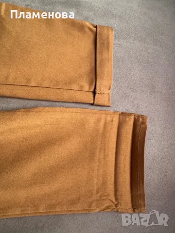 Дамски кафяв клин-панталон - one size , снимка 3 - Панталони - 49501479