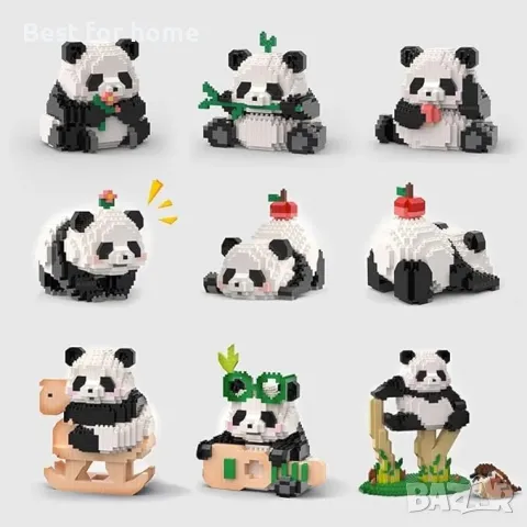 Сладка панда- мини строителен конструктор за деца и възрастни HOCHE, снимка 4 - Други игри - 49762732