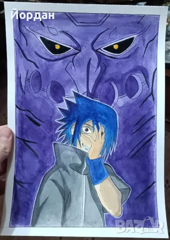 Рисунка anime Sasuke Uchiha , снимка 1
