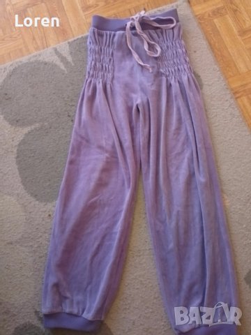 Детско лилавко долнище кадифе