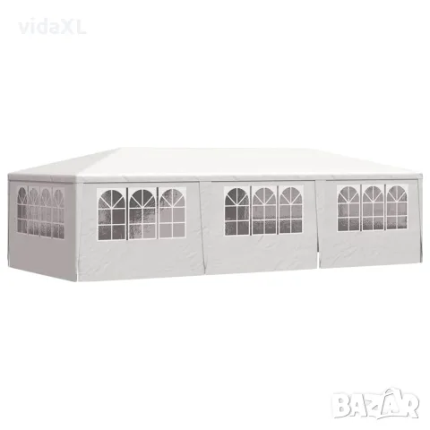 vidaXL Професионална парти шатра със стени 4x9 м бяла 90 г/м², снимка 6 - Къмпинг мебели - 56147620