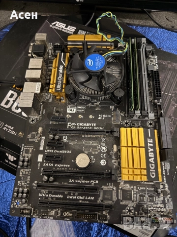 Дънна платка Gigabyte GA-Z97X-UD3H-BK 1150 и Процесор Intel Core i7-4790  И рам 16 гб, снимка 4 - Лаптоп аксесоари - 45413252