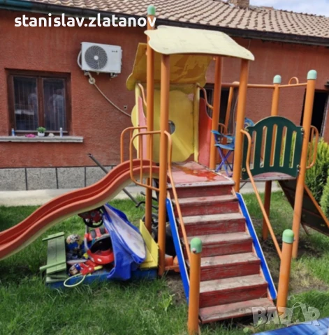Дървена / метална детска площадка , катерушка , къща , пързалка , стена за катерене, снимка 2 - Други - 51322155