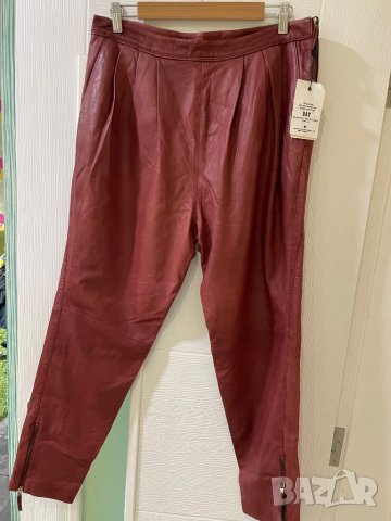 DAY BIRGER et MIKKELSEN уникален нов кожен панталон, ЕСТЕСТВЕНА кожа. 36 размер, снимка 7 - Панталони - 38610241